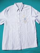 Trachtenbluse / Landhausbluse - Trachten Dirndl Bluse „blau/weiß“ Gr. 38 in 56626