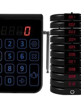 Restaurant Pager System Kundenrufsystem 10 Pager für Imbisswagen Bar Gastro Restaurant Foodtruck Kundensystem Bistro - Wuppertal