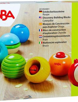 Haba Entdeckerbausteine Raupe Spielbausteine, Made in Germany, mit Soundeffekt