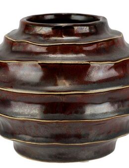 I.GE.A. Dekovase Vase aus Keramik (1 St), Dekovase Blumenvase Modern für Tischdeko Tischvase Deko Trockenblume