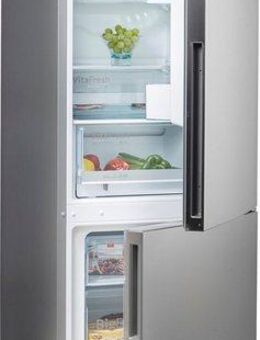 BOSCH Kühl-/Gefrierkombination KGE36AICA, 186 cm hoch, 60 cm breit, Low Frost, VitaFresh Schublade, Big Box, LED-Licht, Super Kühlen