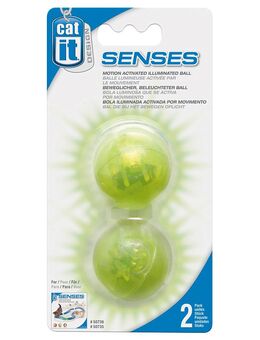 Catit Design Senses Spielschiene für Katzen inkl. Ball - Beleuchtete Ersatzbälle 2 Stück