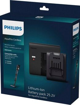 Philips XV1797/01 Staubsauger-Akku, Wechselakku + Schnellladestation für AquaTrio, 25,2 V