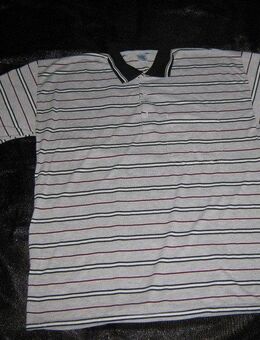 Sportiv * klassisch * Original VINTAGE * Kurzarm * Streifen * Polo * T-  Shirt * Hemd "HT" Gr. 60- 62/ XXXL * hell- grau * schwarz * dunkel- bordeaux- rot * - Riedlingen