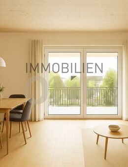 Moderne 4-Zimmer-Wohnung mit Balkon in ruhiger Neubauwohnanlage (KfW 40) - Nittendorf (Markt)
