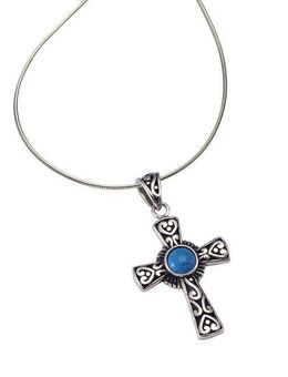 Zeeme Kette mit Anhänger 925/- Sterling Silber oxidiert Türkis