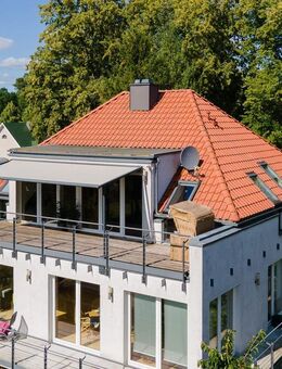 Top-Wohnung mit Seeblick in Wandlitz - Einbauküche, Fußbodenheizung, zwei Bäder, Kamin, Dachterrasse - Wandlitz