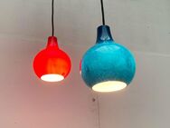 Mid Century Peill Putzler Glass Pendant Lamp zu 60er 70er Teak - Hamburg Hamburg-Nord