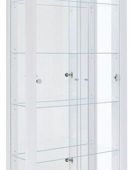 fif möbel Vitrine STELLA Standvitrine/Glasvitrine 2x Glastür,perfekt für Sammler,Sammlervitrine