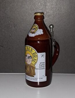 Bierkrug mit Deckel Scherzkrug Bierflaschenkrug Bruder Paulchen Bräu Spaßkrug in Flaschenform Vintage Bierflasche Scherzartikel - Nürnberg