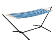 en.casa Hängematte, Hängesessel »Surte« mit Gestell 200x100 cm Blau