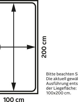 priess Bett Husum Schlafzimmer Jugendzimmer Rahmenbett, mit Komforthöhe verschiedene Ausführungen hochwertige Premium Qualität