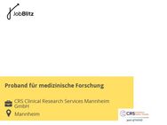 Proband für medizinische Forschung - Mannheim