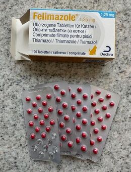 Felimazole 1,25 mg Tabletten für Katzen - Kerben