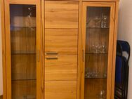 Kernbuche massiv / Highboard / Vitrine - Willich