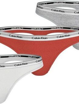Calvin Klein Underwear Tanga 3 PACK THONG (LOW-RISE) (3-St) String low waist mit Logobund