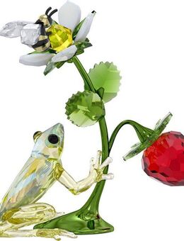 Swarovski Dekofigur Kristallfigur Sammelfigur Idyllia Frosch (1 St), Swarovski® Kristall