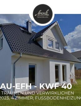 Neubau-Wohlfühlhaus im Grünen - KfW 40 - mit großem Garten und Top-Anbindung nach Potsdam und Berlin - Wenzlow