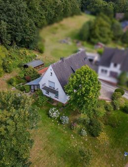 Solides Wohnhaus mit großem Eigentumsgrundstück und unverbaubarem Blick ins Tecklenburger Land! - Tecklenburg