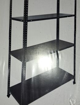 2 x Schraub Regale schwarz NEU - Alt Tucheband