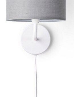 Paco Home Wandleuchte Uni Color, ohne Leuchtmittel, Wandlampe Schalter Flur Wohnzimmer Ø…18cm Unifarben Deko Kabel 3m E14