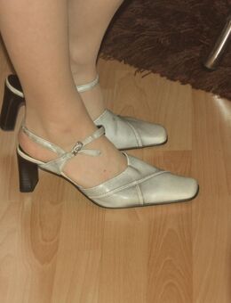 HighHeels, Pumps, mit Riemchen, in Jeans Optik, Gr. 39 - Düsseldorf