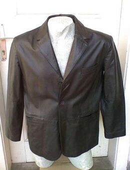 Leder-Blazer, in Echtlederschwarz, Gr. L/52, wie neu, da noch ungetragen - Simbach (Inn)