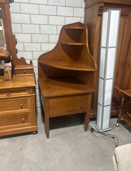 Vintage Eckregal Eckschreibtisch aus Holz - decorativ Regal - Überlingen Zentrum