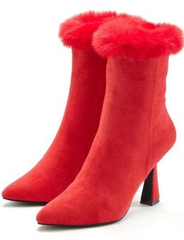 LASCANA Belle Affaire Ankleboots mit Reißverschluss, High-Heel-Stiefelette Spule Absatzschuh