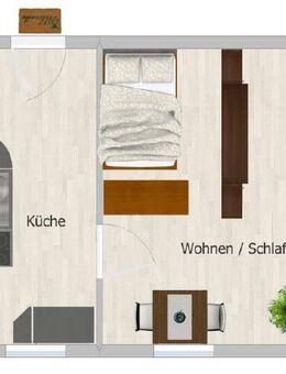 Komplett möblierte Singlewohnung in Lauenhain! - Crimmitschau