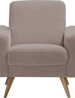 exxpo - sofa fashion Sessel Samso, Loungesessel, elegant und bequem, aktueller Cord Bezug