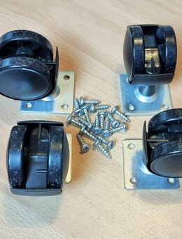4 x Stück Möbelrollen ohne Bremse Räder Laufrollen 40 mm - Verden (Aller)