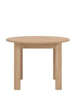 Home affaire Esstisch Ancona runder Tisch, 106 cm, MFD Tischplatte, in verschiedenen modern Farben, Ideal für eine moderne Küche