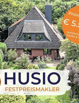 Repräsentative Villa mit großem Grundstück und drei Natursteinterrassen am Stadtpark - Norderstedt