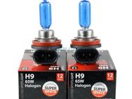 2 Stück Halogenlampen, H9, blau, 65 W SW - Berlin Treptow-Köpenick