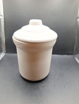 Keramik Topf mit Deckel hoch 12cm Öffnung ca 9cm Dekoration Sammeln Aufbewahrung - Essen