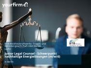 Junior Legal Counsel - Schwerpunkt nachhaltige Energielösungen (m/w/d) - Berlin