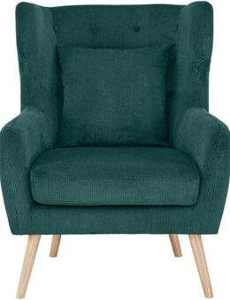 Home affaire Ohrensessel Yamuna, mit Sitzpolsterung, Gestell und Füße aus Massivholz, Sitzhöhe 47 cm