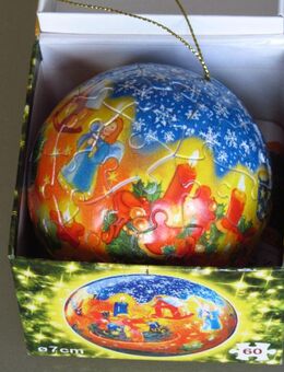 Weihnachtskugel-Puzzle, 60 Teile - Münster