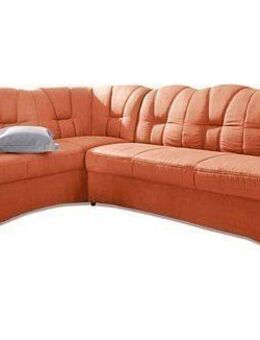 DOMO collection Ecksofa Papenburg, zeitlose Rückensteppung, elegante Armlehne, L-Form, mit Ottomane, wahlweise mit Bettfunktion