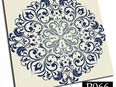 9x Selbstklebende PVC-Fliesen, 30x30 cm, Blumenornament in 85055