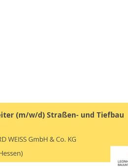 Sachbearbeiter (m/w/d) Straßen- und Tiefbau - Langen (Hessen)