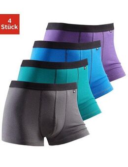 Buffalo Boxer Boxershorts für Herren (Packung, 4-St) mit schwarzem Webbund