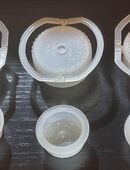 3 x Wasserbett Verschlussdeckel innen/aussen mit Laschen, Stopfen in 27283