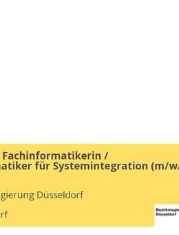 Ausbildung Fachinformatikerin / Fachinformatiker für Systemintegration (m/w/d) - Düsseldorf