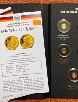 8 Goldmünzen à 0,7 Gramm 999 Feingold „Kanzler der Bundesrepublik“ - Mannheim