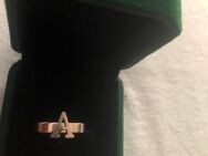 Ring mit Buchstabe A , Verschenke. Box nicht dabei!! Versand aus Dresden - Dresden