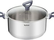 Tefal Kochtopf Daily Cook, Edelstahl, Edelstahl-Topf mit stehendem Deckel,Ausgießer,alle Herdarten,Induktion