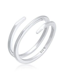 Elli Fingerring Wickelring Twist Fein 925 Silber