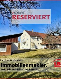 Bauernhaus mit Nebengebäuden auf knapp 6.000 m² Grundstück in traumhafter Randlage - Sauldorf
